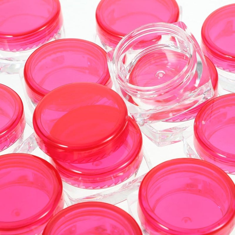 Cabilock 12pcs 3g Square Travel Cosmetic Jars with Lids Refillable for Eye Cream Body Butter - Image 5